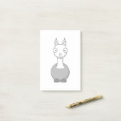 Post-it® Lama adorable de bande dessinée (Sur un bureau)