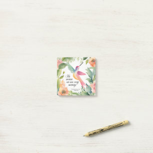 Post-it® Lamentations 3:22-23 Colibri Chrétien