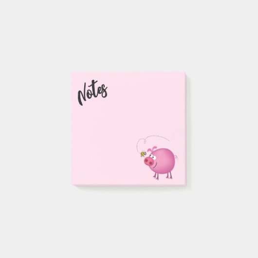 Post-it® L'Amitié entre le Cochon et l'Abeille (Devant)
