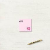 Post-it® L'Amitié entre le Cochon et l'Abeille (Sur un bureau)