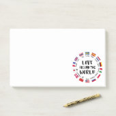 Post-it® L'amour autour des langues du monde (Sur un bureau)