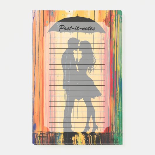 Post-it® L'amour dans les arcs-en-ciel (Devant)