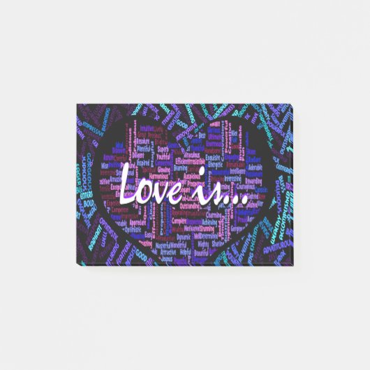 Post-it® L'amour est… (Devant)