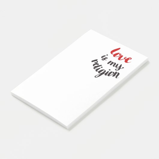 Post-it® L'amour est ma religion (Incliné)
