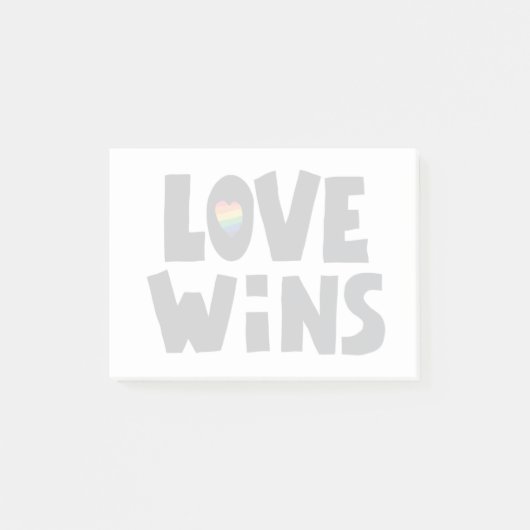 Post-it® L'amour gagne (Devant)