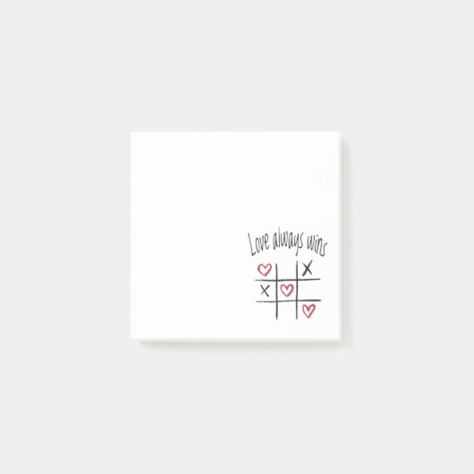Post-it® L'amour gagne toujours (Devant)
