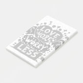 Post-it® L'amour plus inquiet moins (Incliné)