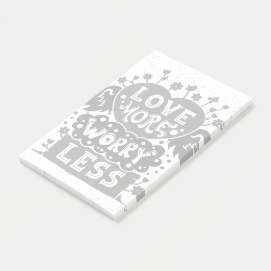 Post-it® L'amour plus inquiet moins (Incliné)