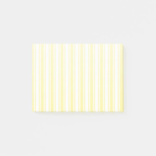 Post-it® Landes de bonbons jaune et blanc citron (Devant)