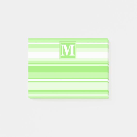 Post-it® Landes vertes de chaux monogrammes (Devant)