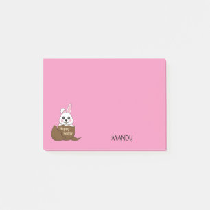 Post-it® Lapin dans l'oeuf au chocolat Joyeux Pâques Pers
