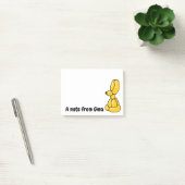 Post-it® Lapin de bunny jaune amusant (Bureau)