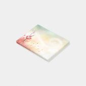 Post-it® Lapin de coeurs d'amour (Incliné)