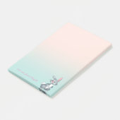 Post-it® Lapin de dessin animé adorable et mignon (Incliné)