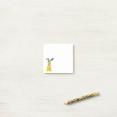 Post-it® Lapin de Pâques mignon art aquarelle (Sur un bureau)