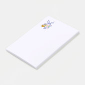 Post-it® Lapin de Pâques Violet Dansant Lavande (Incliné)