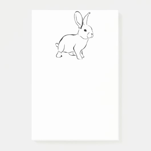 Post-it® Lapin Doux Lapin Joli Art Cartoon Nature (Devant)
