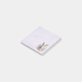 Post-it® Lapin Entouré de Fleurs Pastel Mignon (Incliné)