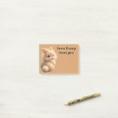 Post-it® Lapin flou : Certains lapins t'aiment (Sur un bureau)