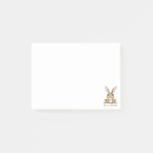 Post-it® Lapin Grenouille aux Oreilles Tombantes Crapaud Dr (Devant)