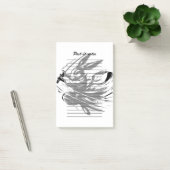 Post-it® Lapin Guerrier à l'Encre Noire Samouraï (Bureau)