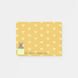 Post-it® lapin jaune dans la boîte
