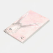 Post-it® Lapin Lapin Aquarelle Rose (Incliné)