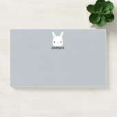 Post-it® Lapin Mignon avec Nom Personnalisé (Bureau)