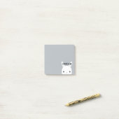 Post-it® Lapin Mignon avec Nom Personnalisé (Sur un bureau)