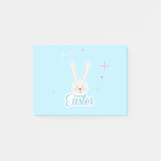 Post-it® Lapin Mignon Joyeuses Pâques Chasse aux Œufs Fête (Devant)