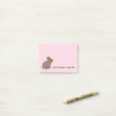Post-it® Lapin Mignon Personnalisé (Sur un bureau)