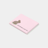 Post-it® Lapin Mignon Personnalisé (Incliné)