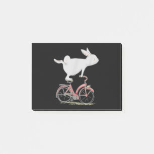 Post-it® Lapin Mignonne Sur Vélo Vélo Vélo Vélo Vélo