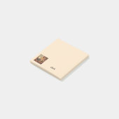 Post-it® Lapin tapant sur une machine à écrire rétro | Pers (Incliné)