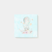 Post-it® Lapin Whimsical Riding dans un ballon à air chaud (Devant)