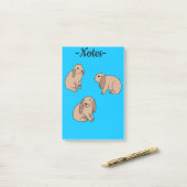 Post-it® Lapins aux oreilles tombantes (Sur un bureau)