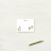 Post-it® Lapins Brown - personnalisables (Sur un bureau)