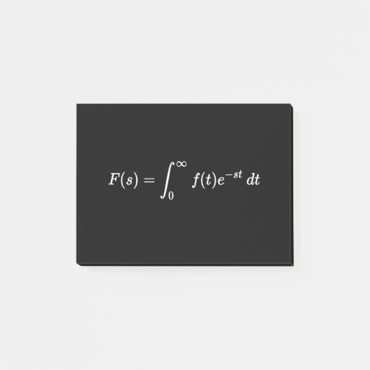 Post-it® Laplace transforme équation, mathématiques de base (Devant)