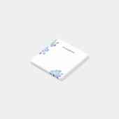 Post-it® L'aquarelle florale m'oublient pas nom de (Incliné)