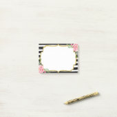 Post-it® L'Aquarelle Florale Rose romantique Brise L'Armatu (Sur un bureau)