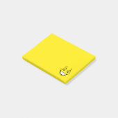 Post-it® L'argent avide observe le visage jaune (Incliné)