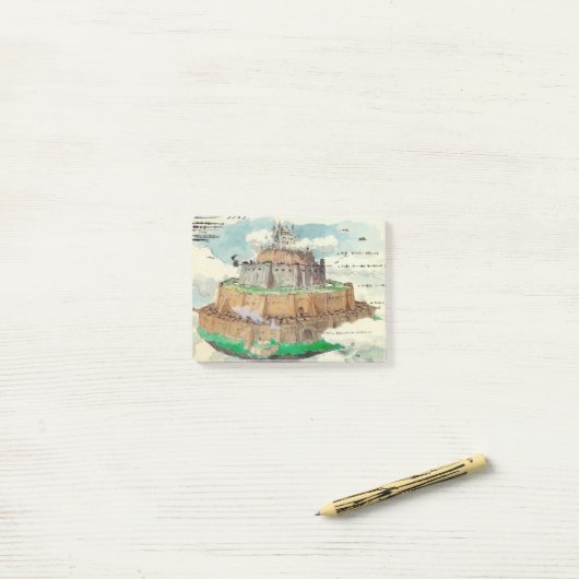 Post-it® L'Art Concept de Laputa (Sur un bureau)