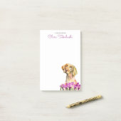 Post-it® L'art | d'aquarelle d'amoureux de les chiens de (Sur un bureau)