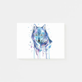 Post-it® L'art graphique du loup bleu