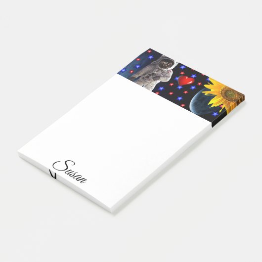 Post-it® L'astronaute post-it note (Incliné)