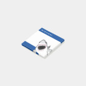 Post-it® L'attaque de requin ajoutent votre nom drôle (Incliné)
