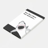 Post-it® L'attaque de requin drôle (Incliné)