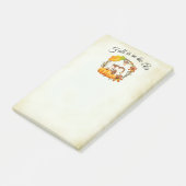 Post-it® L'automne est dans l'écureuil aérien & Citrouille (Incliné)