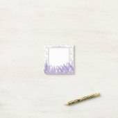 Post-it® lavande, élégant, moderne, tendance, floral, viole (Sur un bureau)