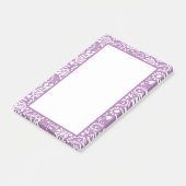 Post-it® Lavande et blanc Paisley Patterned Jolie (Incliné)